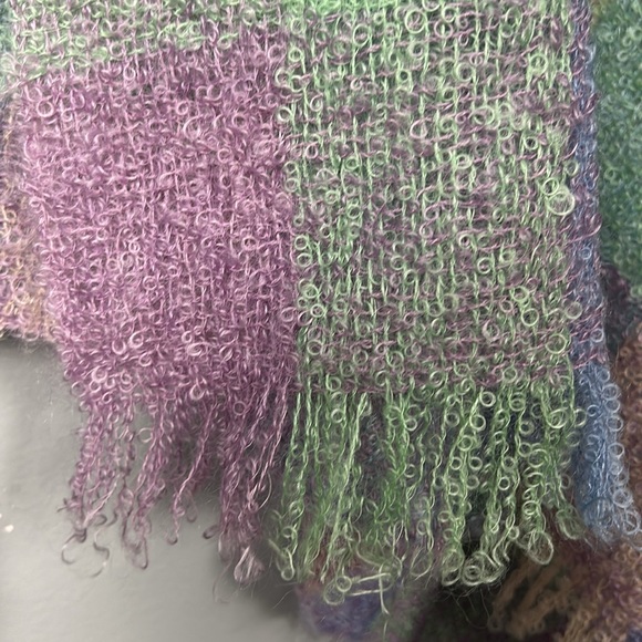 Handwoven 100% mohair made in Scotland by Andrew Stewart vintage scarf - Picture 10 of 13